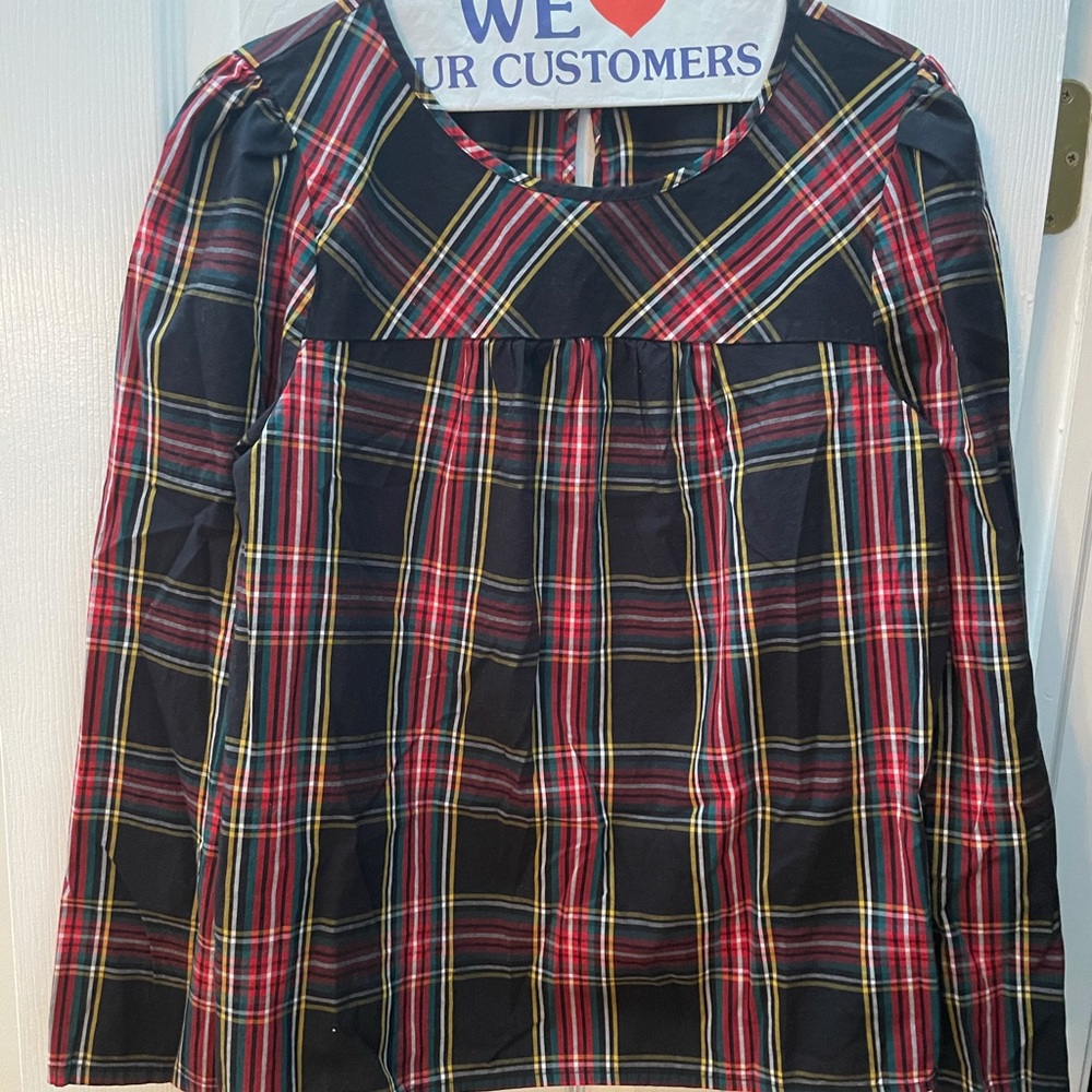 JCREW holiday blouse